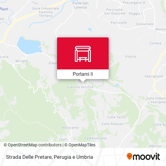 Mappa Strada Delle Pretare