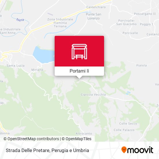 Mappa Strada Delle Pretare