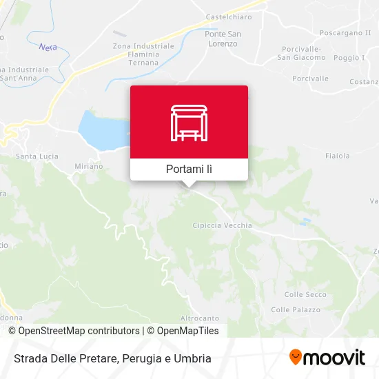 Mappa Strada Delle Pretare