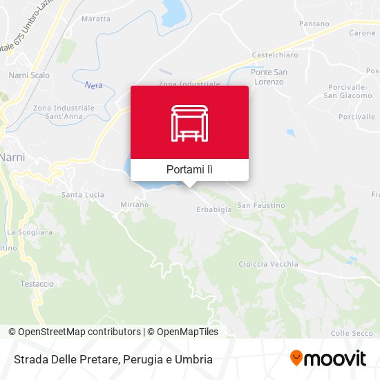 Mappa Strada Delle Pretare