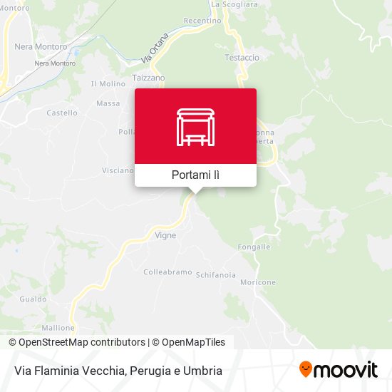 Mappa Via Flaminia Vecchia