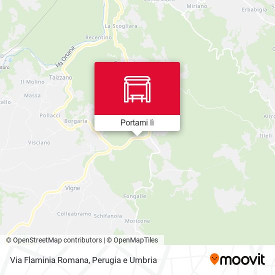 Mappa Via Flaminia Romana