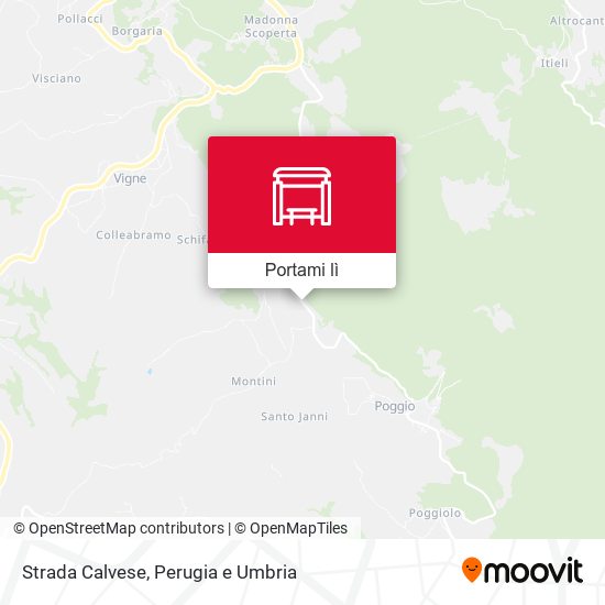 Mappa Strada Calvese