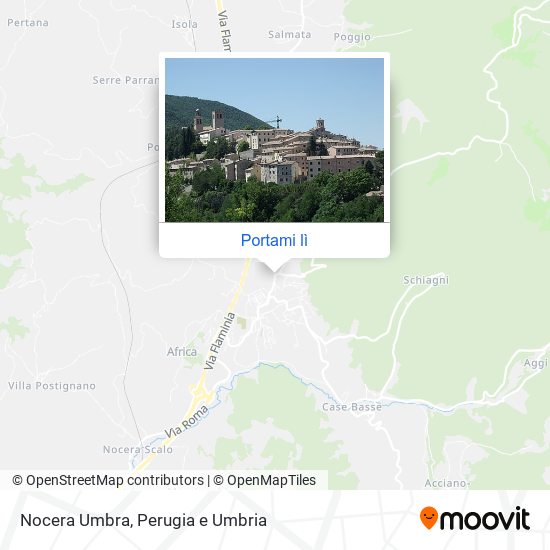 Mappa Nocera Umbra