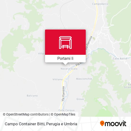 Mappa Campo Container Bitti