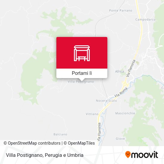 Mappa Villa Postignano