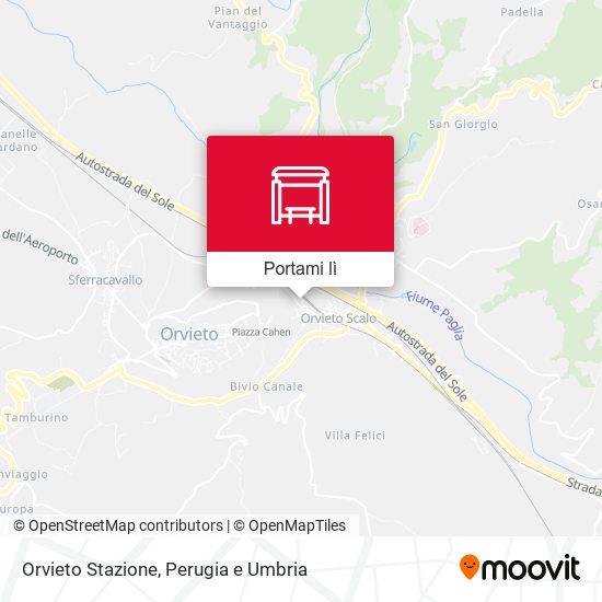 Mappa Orvieto Stazione