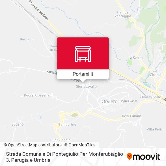 Mappa Strada Comunale Di Pontegiulio Per Monterubiaglio 3