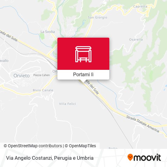 Mappa Via Angelo Costanzi