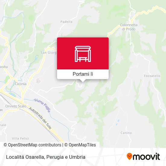 Mappa Localitá Osarella