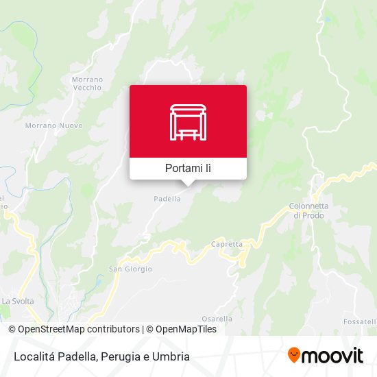 Mappa Localitá Padella