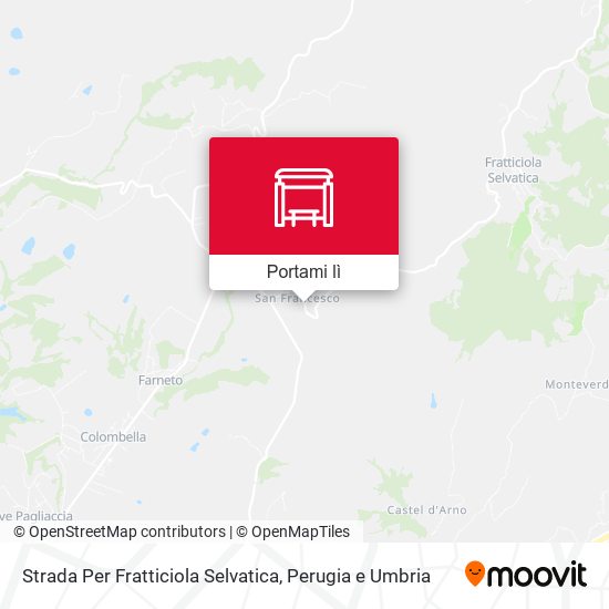 Mappa Strada Per Fratticiola Selvatica