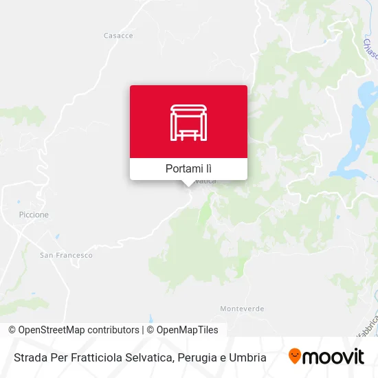 Mappa Strada Per Fratticiola Selvatica