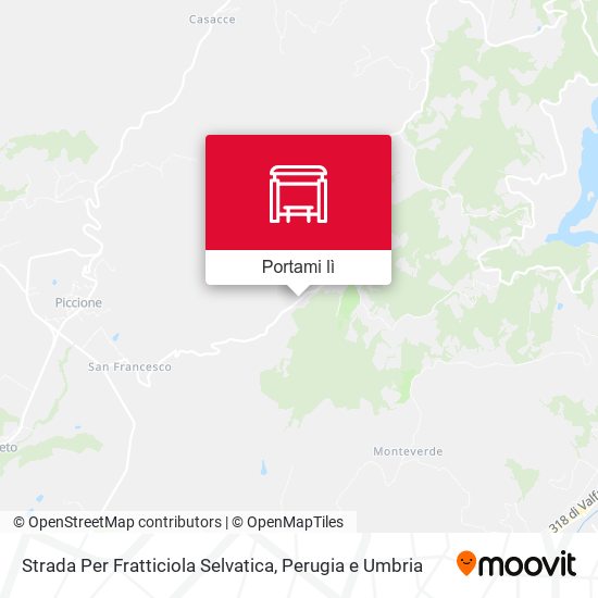 Mappa Strada Per Fratticiola Selvatica