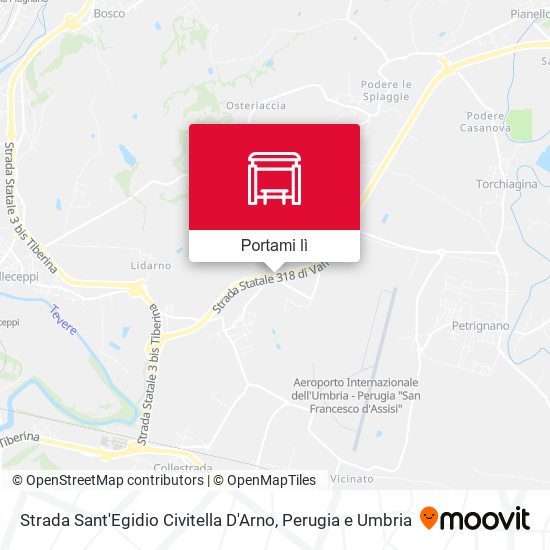 Mappa Strada Sant'Egidio Civitella D'Arno
