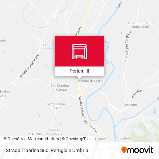 Mappa Strada Tiberina Sud