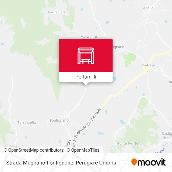 Mappa Strada Mugnano-Fontignano