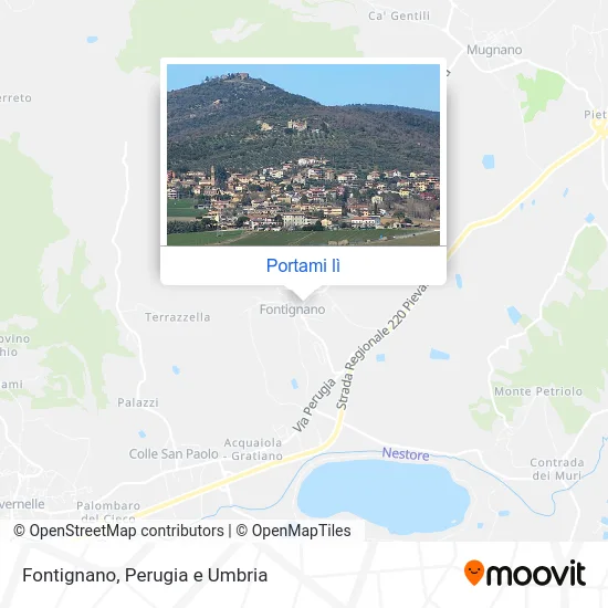 Mappa Fontignano