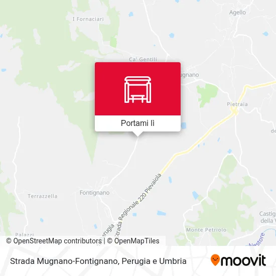 Mappa Strada Mugnano-Fontignano