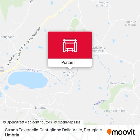Mappa Strada Tavernelle-Castiglione Della Valle