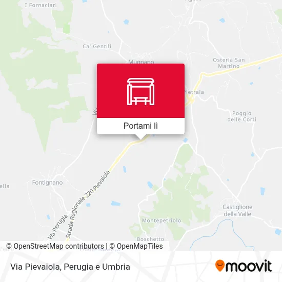 Mappa Via Pievaiola