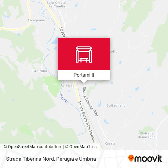 Mappa Strada Tiberina Nord