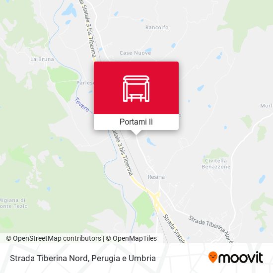 Mappa Strada Tiberina Nord