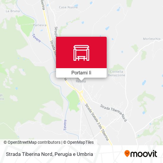 Mappa Strada Tiberina Nord