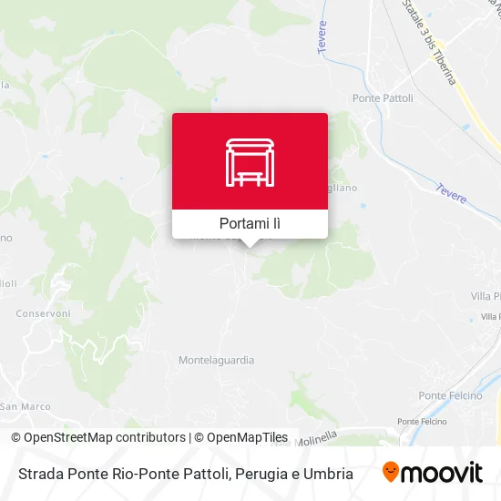 Mappa Strada Ponte Rio-Ponte Pattoli