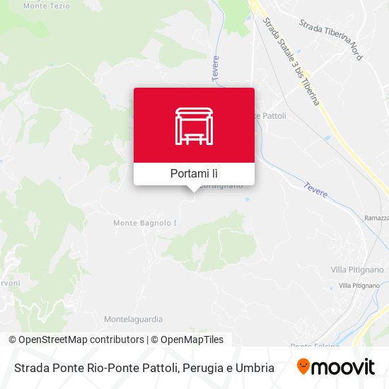 Mappa Strada Ponte Rio-Ponte Pattoli