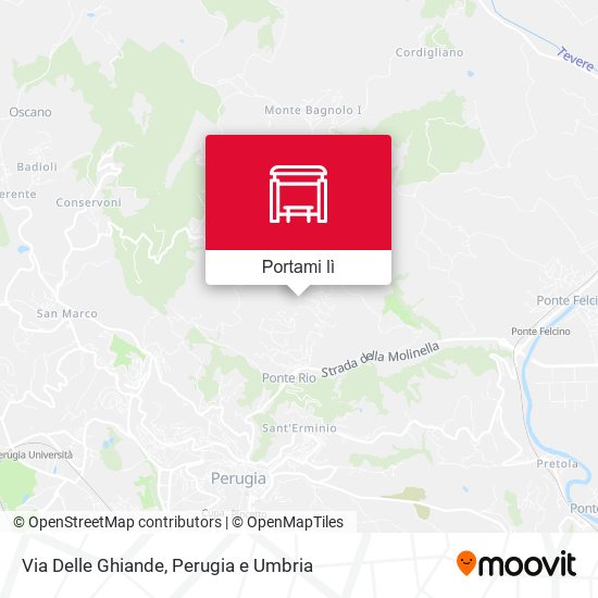Mappa Via Delle Ghiande