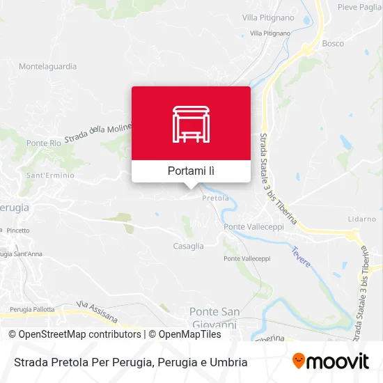 Mappa Strada Pretola Per Perugia