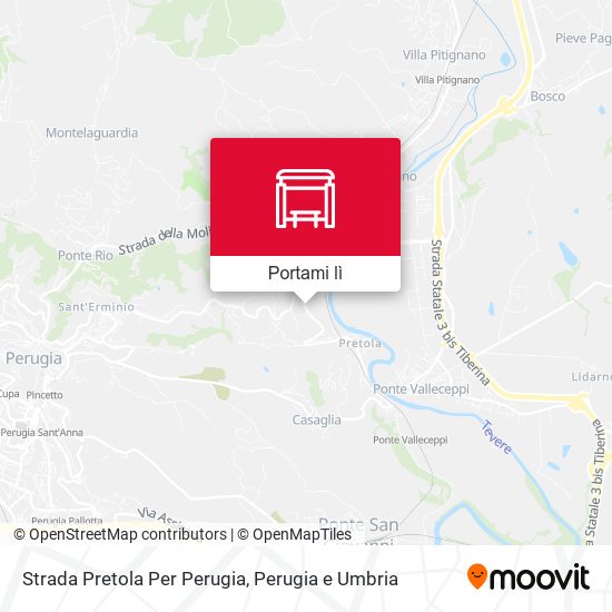 Mappa Strada Pretola Per Perugia
