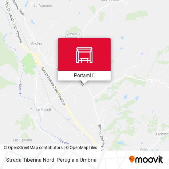 Mappa Strada Tiberina Nord