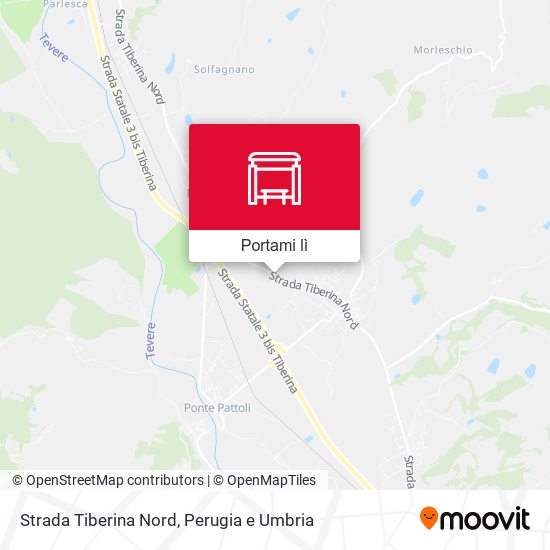 Mappa Strada Tiberina Nord