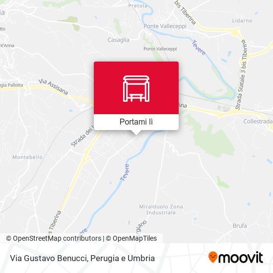 Mappa Via Gustavo Benucci
