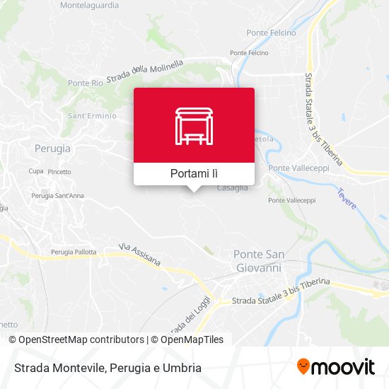 Mappa Strada Montevile