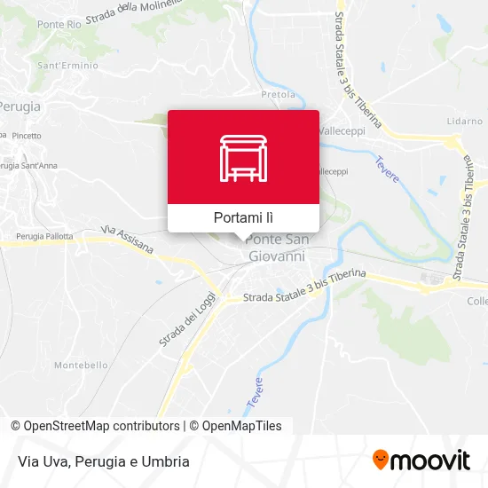 Mappa Via Uva