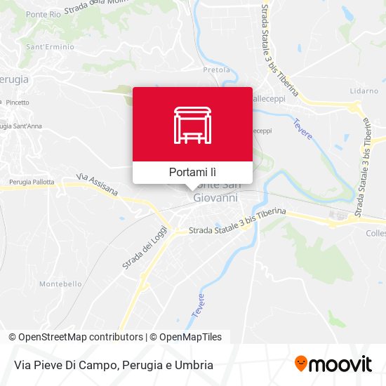 Mappa Via Pieve Di Campo