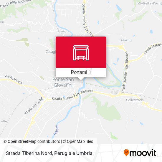 Mappa Strada Tiberina Nord