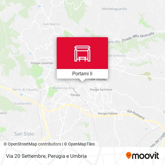Mappa Via 20 Settembre