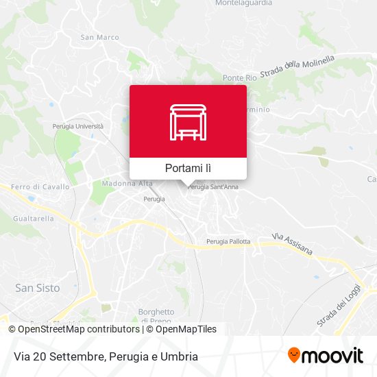 Mappa Via 20 Settembre