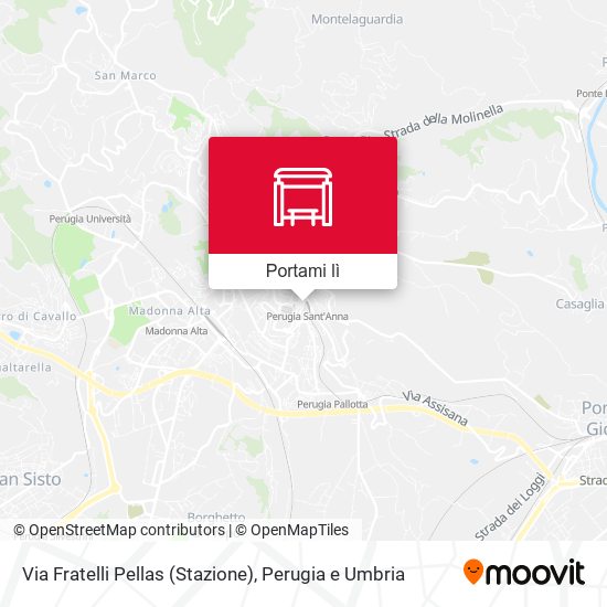 Mappa Via Fratelli Pellas (Stazione)