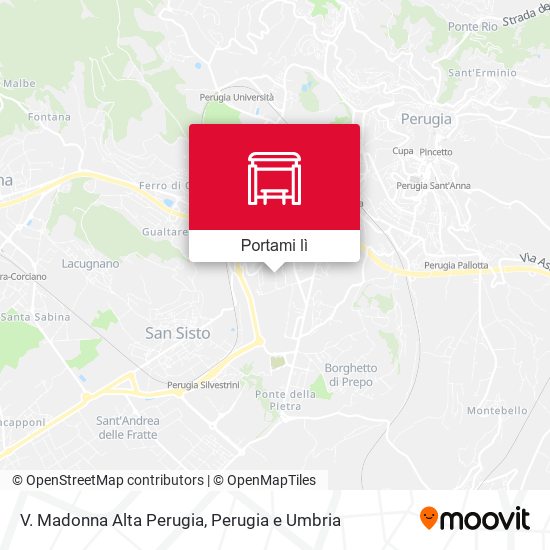 Mappa V. Madonna Alta Perugia
