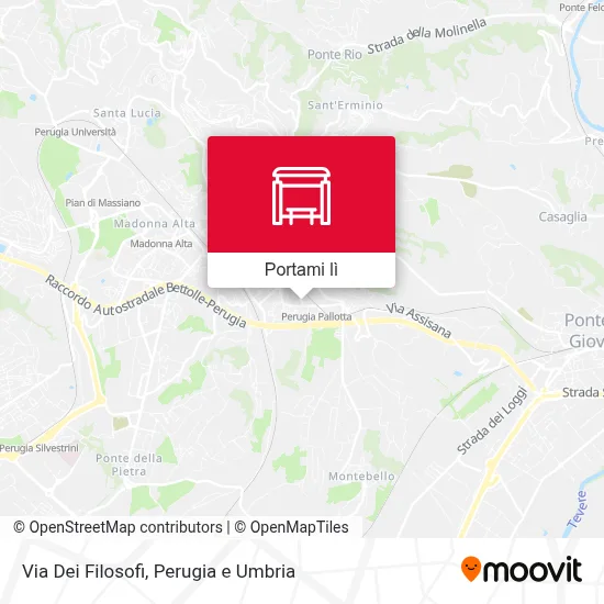 Mappa Via Dei Filosofi