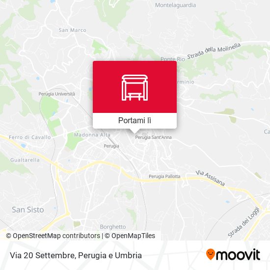 Mappa Via 20 Settembre