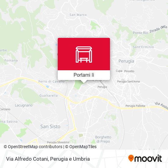 Mappa Via Alfredo Cotani