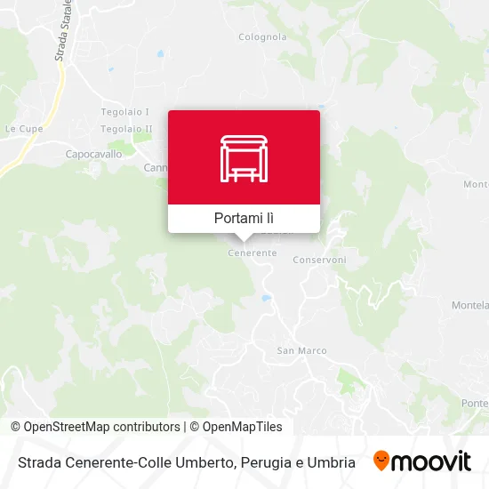 Mappa Strada Cenerente-Colle Umberto