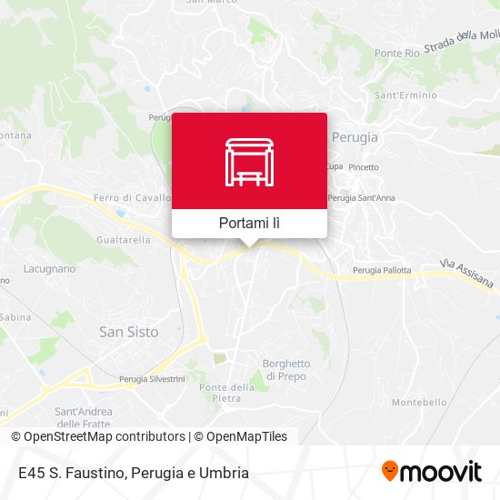 Mappa E45 S. Faustino