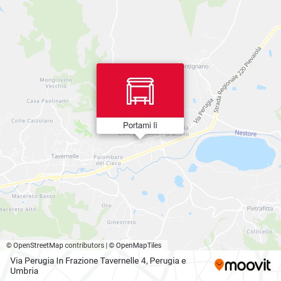 Mappa Via Perugia In Frazione Tavernelle 4